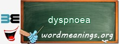 WordMeaning blackboard for dyspnoea